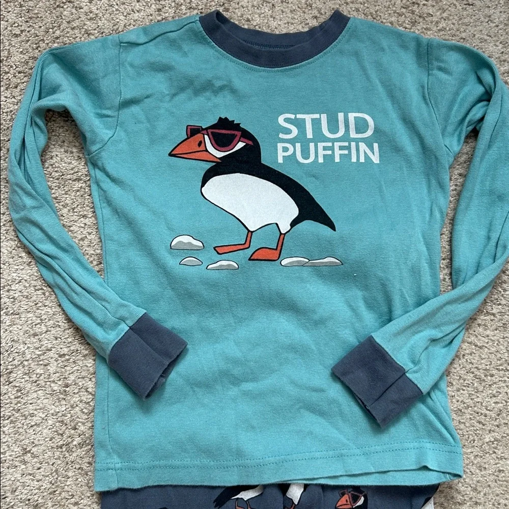 Lazy One Stud Puffin PJ Set, 8